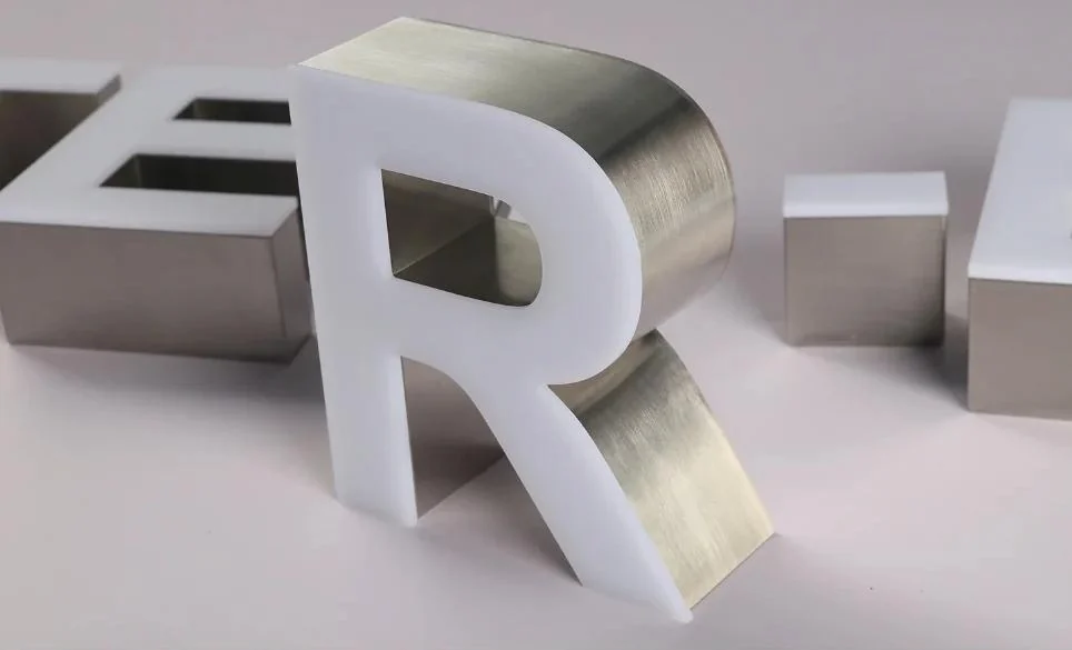Letter Face & Return Construction fabrication sample